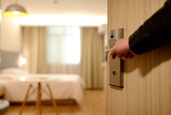 The Champagne Mile - Bedroom door