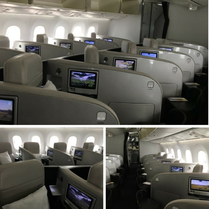 Air New Zealand Business Class review 787 Business Premier cabin