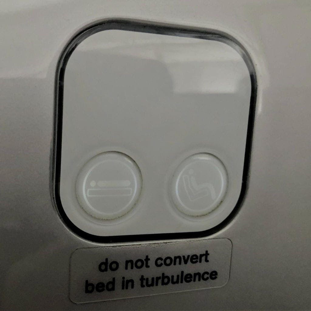 air new zealand business class seat controls