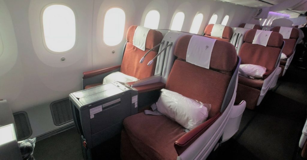 Latam business class cabin windows