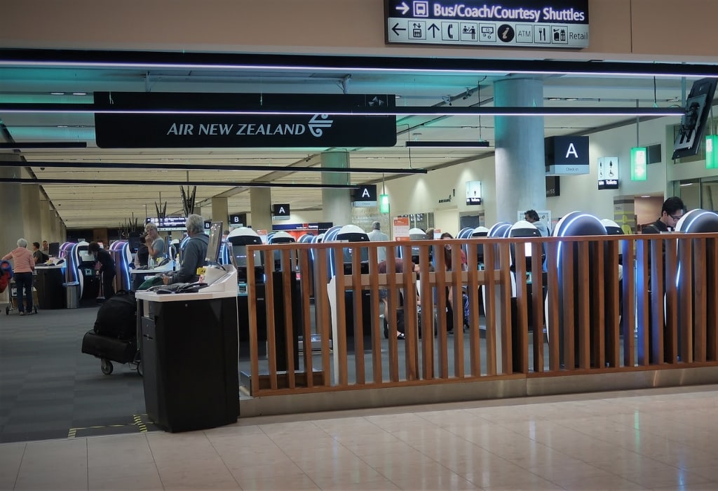 air new zealand economy review check-in christchurch airport