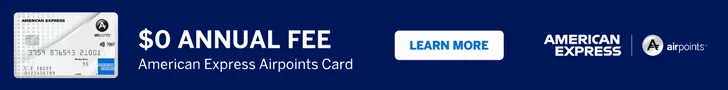 American Express Airpoints Card banner
