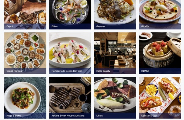 American Express Gold Rewards card dining options